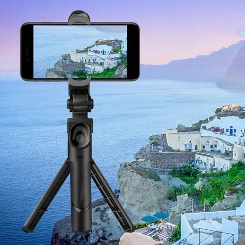 XT09 Mobile Phone Wireless Selfie Stick With Tripod Integrated Multi-functional Video Live Support Phone Holder For Iphone