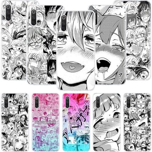 Anime Girl Japan Manga Face Phone Case For Xiaomi Mi Note 10 11 9 8 10T 9T CC9 A1 A2 A3 5X 6X Pocophone F1 X3 F2 Pro Lite Coque