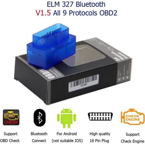 V1.5 ELM 327 OBD2 ELM327 USB Interface CAN-BUS Scanner Diagnostic Tool Mini elm327 Support OBD-II Protocols New with User Guide
