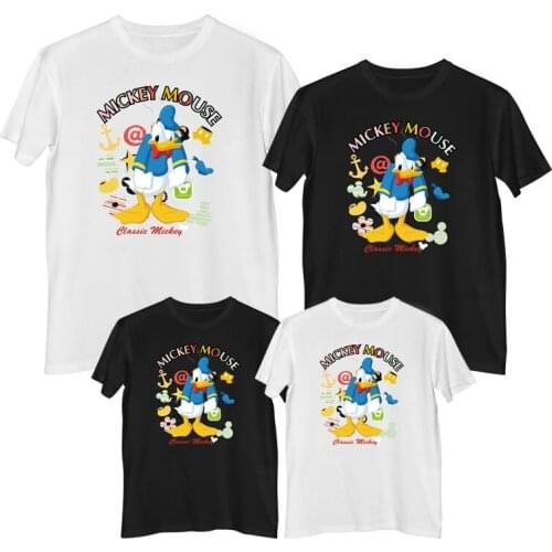 Disney Donald Duck Daisy Duck Goofy Tshirt Summer Comfortable 100%cotton Fashion Woman T-shirts toddler girl clothes Mother girl