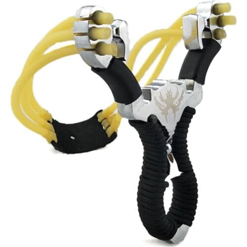 Hot sale high-end mini crossbow catapult metal slingshot profession wild exploration equipment outdoor shooting toys