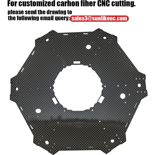 Customized Carbon Fiber CNC Cutting Plate Service DIY Carbon Fiber Sheet Plate CNC Machining Precision Carving