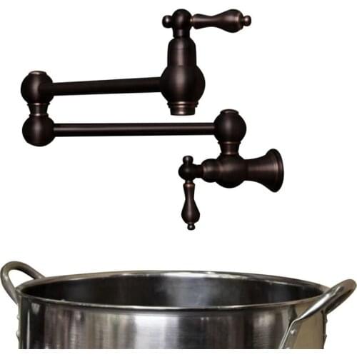 Mount Kitchen Solid Brass Pot Filler Tap Double-Jointed Swinging Wall Pot Filler Faucet Multiple colors tap