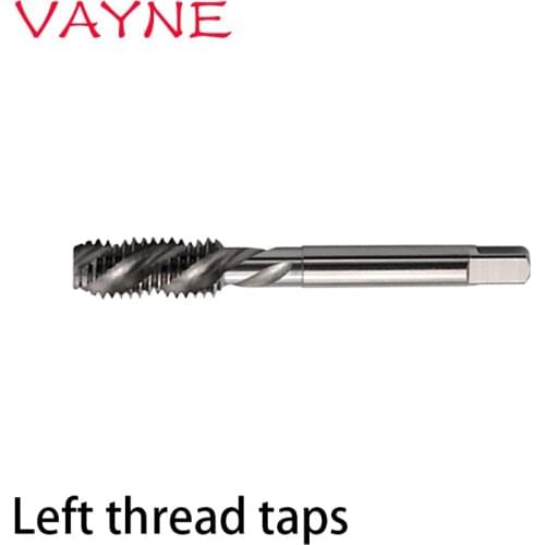HSSE Left Hand Fine Thread Spiral Fluted tap M3 M4 M5 M6 M7 M8 M9 M10 M12 X0.35L X0.75L X1.25L X1.5L Machine Screw Thread taps