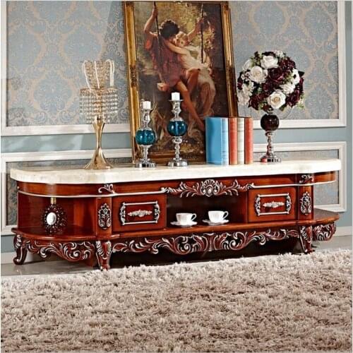 Antique High Living Room Wooden furniture lcd TV Stand pfy3001