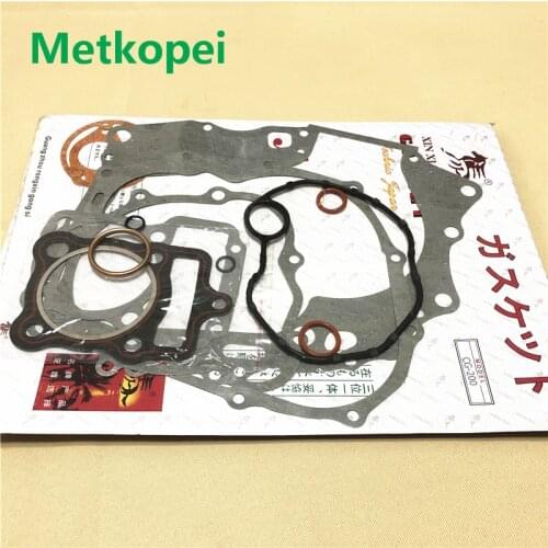 Complete Gasket Set CG200 for Motorcycle Honda 200cc CG 200 engine seal parts include cylinder gasket Air-cooled ATV Dirt Bike