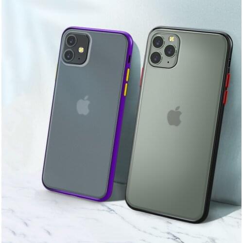 Anti-knock Silicone Phone Case For iPhone 11 Pro X XR XS Max 7 8 6 6s Plus Case Luxury Matte Hard Protective For iPhone 11 Case