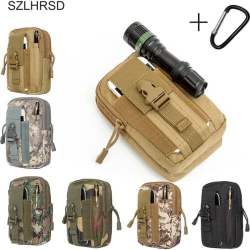 SZLHRSD Universal Outdoor Tactical Military Waist Phone Bag Pouch Case for Caterpillar Cat S41 Doopro P1 Pro P2 Pro P3 P5 Pro
