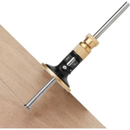 Carpenter Scriber High Precision Copper Parallel Line Drawing Mortise Scribing Gauge European-Style Resistance Marking Tool