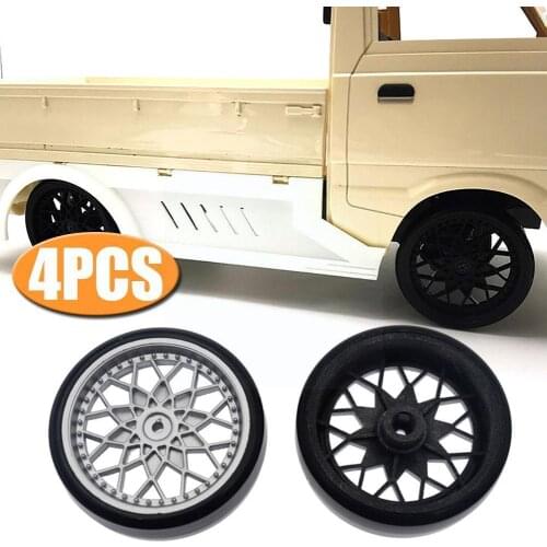 WPL D12 Tires 4pcs Upgrade Drift Tires Wheel Rim Wheel Hubs Tires Car Children Spare Parts Accessories Toys Rubber RC F9P9