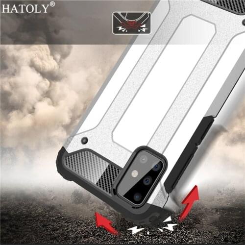 For Samsung Galaxy A71 Case Silicon TPU Armor Shell Hard PC Back Phone Cover For Samsung A71 Protective Case For Galaxy A71 A715