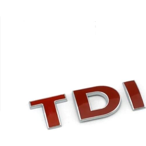 1Pc/Lot Free Shipping ABS TDI Emblem Badge Sticker Nameplate