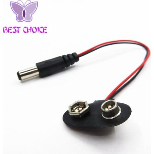 100pcs 9V Battery Connector 9V Battery button power plug for Arduino Mega 2560 1280 UNO R3 132 100%New Original