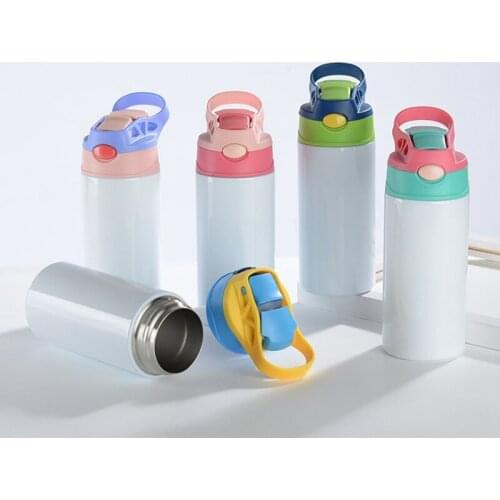 12oz Sublimation Straight Bottles Cups Kids Mugs 304 Stainnless Steel Baby Bottle Drinking tumbler Double Wall Vacuum bottle