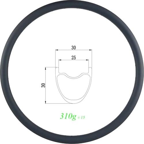 300g 650B MTB XC 30mm tubeless carbon rim 30mm deep gravel mountain bike UD 3K 12K matte glossy 24H 28H 32H 27.5in disc wheel