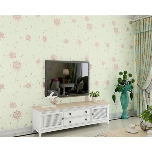 Beibehang 2017 new personality fashion dandelion wallpaper 3D stereo living room bedroom non-woven papel de parede 3d wallpaper