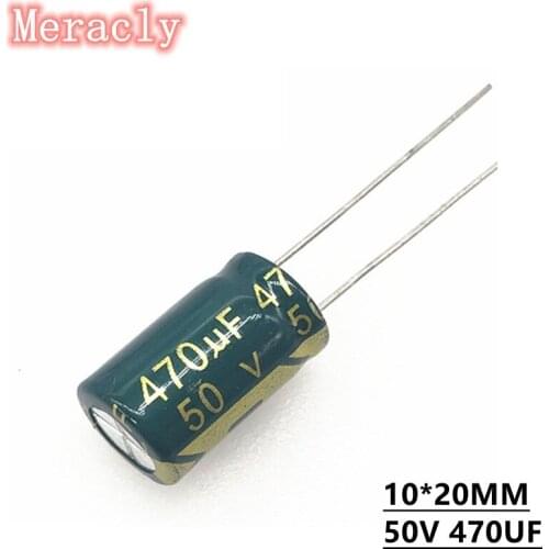 5PCS 50V 470UF Wholesale aluminum electrolytic capacitors 20% high frequency and low resistance, good quality