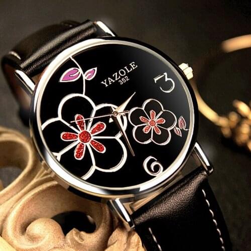 Women watch New listing Yazole Luxury Top Brand Watches Quartz Clock Fashion Leather belts Watch Cheap Sports wristwatch Ladies