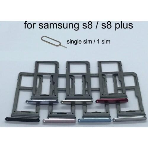Sim Tray SD Card Holder For Samsung Galaxy S8 Plus G950 G950F G955 G955F Original Phone Housing New Micro SD Card Adapter Slot