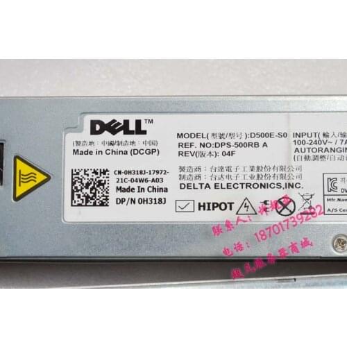 For 2 pieces of DELL R410 server 500W power supply H318J DPS-500RB modified 12V switching power supply