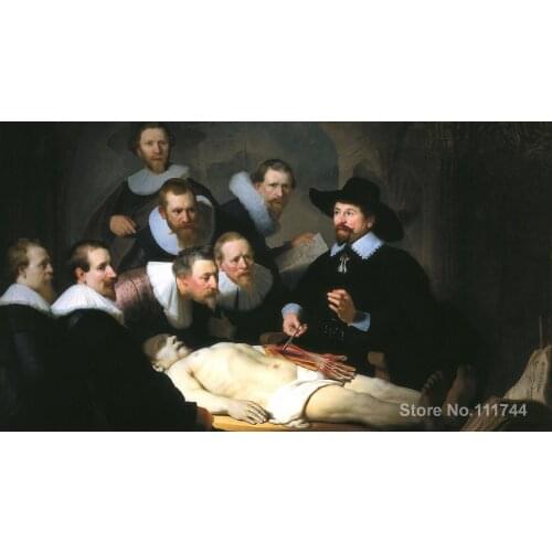 Paintings by Rembrandt van Rijn The Anatomy Lesson of Dr. Tulp Canvas art High quality Hand painted