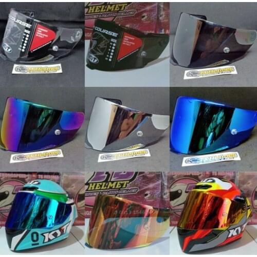 TT Course Visor Clear Smoke Silver Blue Red