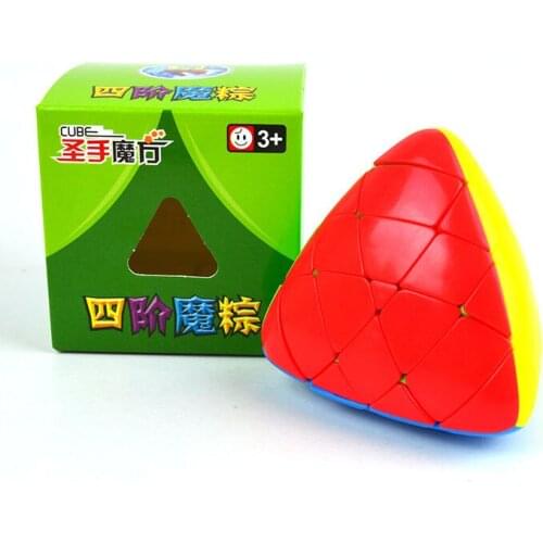 Shengshou Megamorphix 4x4x4 Rice Dumpling Stickerless Magic Cube 4x4 Mastermorphix Speed Cube Pyramorphix