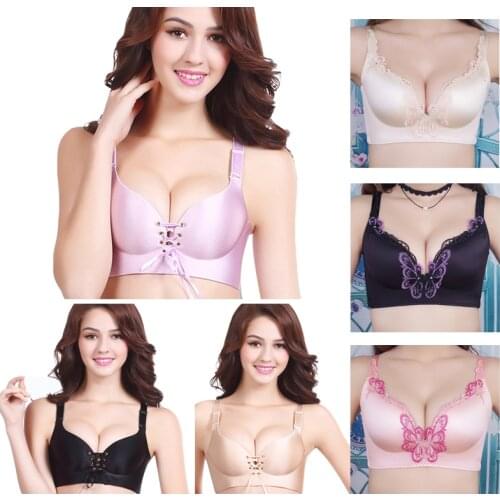 Fashion Sexy Women Lady Push Up Bra Seamless Lingerie Bras Adjusted Sexy Bras Comfortable Wire Free Female Underwear Brassiere