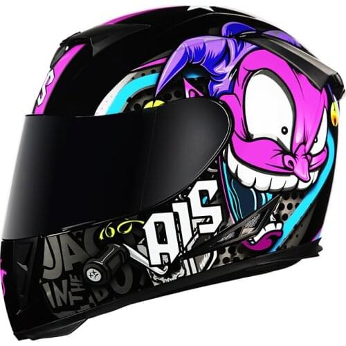 AIS Motorcycle Helmet cool Modular Moto Helmet With Inner Sun Visor Safety Double Lens Racing Full Face the Helmet Moto Helmet