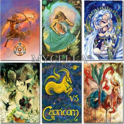 Cartoon Constellation 5D DIY Full Diamond Painting Needlework Embroidery Rhinestone Cross Stitch Room Decoration Art Home Decor