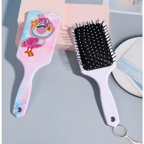 DIY Diamond Painting Animal Air Cushion Comb Resin Diamond Painting Kit Mosaic Rhinestone Comb Special Shaped Diamond Craft