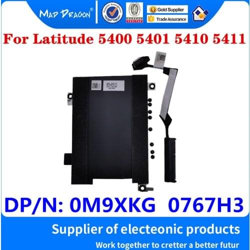 New Original M9XKG 0M9XKG 767H3 0767H3 For Dell Latitude 5400 5401 5410 5411 Laptop Hard Drive Bracket Caddy SSD HDD Drive Cable