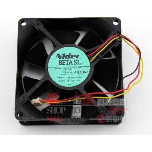 Original D08A-24PS9 01B 24V 0.08A 8CM 8025 Copier cooling fan