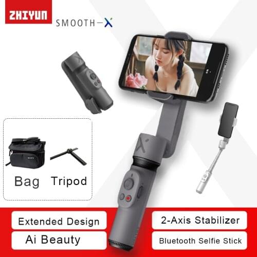 ZHIYUN SMOOTH X Gimbal Stabilizer Camera Ai Automatic Beauty Handheld Selfie Stick Gimbal Smartphone For Easy Operation