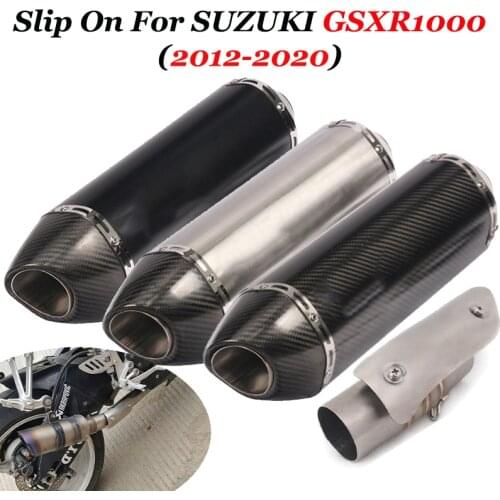 Slip-On For Suzuki GSXR1000 GSX R1000 GSXR 1000 2012-2020 Motorcycle Exhaust Modified Escape Muffler DB Killer Middle Link Pipes