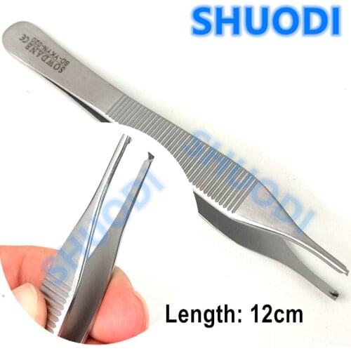 1 piece Dental Surgical Implant Adson Kocher Tweezer Dental Medical Tweezers Implant Surgical Tools Stainless Steel