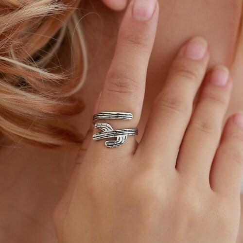 Timlee R013 Free shipping New Retro Contracted Cute Cactus Alloy Open Finger Rings,Fashion Jewelry Wholesale