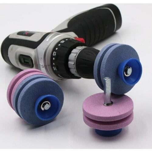 Knife Sharpening Drill Lawnmower Faster Blade Sharpener Grinding Garden Tools Rotary Garden Lawn Mower Parts Drill Sharpener