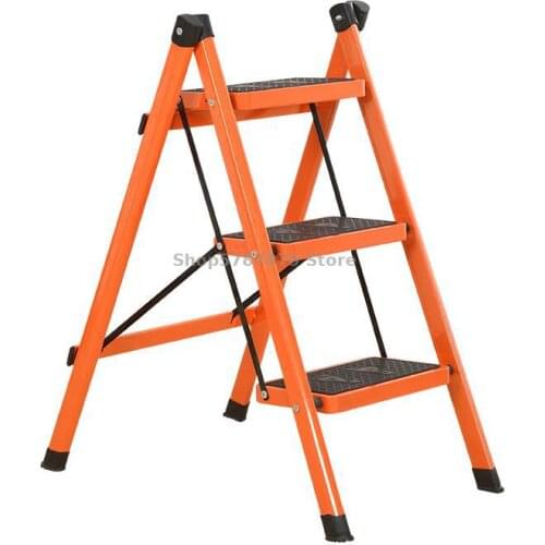 Three Step Ladder Manufacturer New Product Activity Gift Folding Pedal Iron Ladder Four Step Ladder Five Step Ladder Two