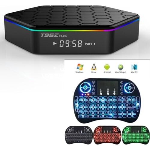 T95Z plus Android 7.1 TV BOX Amlogic S912 4K Set Top box OctaCore 2GB/3GB with i8 keyboard air mouse