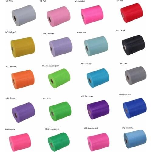 Tulle fabric 6 inches 100 yards roll tutu party wedding decoration tulle spool