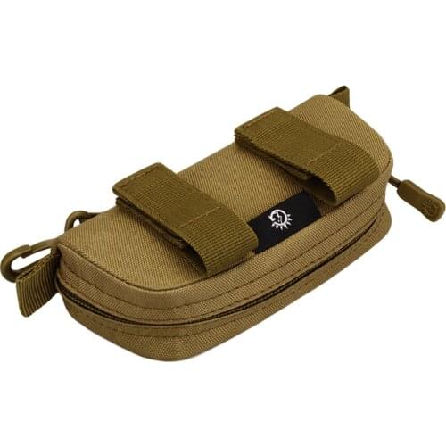 Waterproof Zipper Clutch Bag Carry Box Travel Purse Lightweight Waist Belt Pack Outdoor Pouch Glasses Bag Nylon Eyeglasses Case