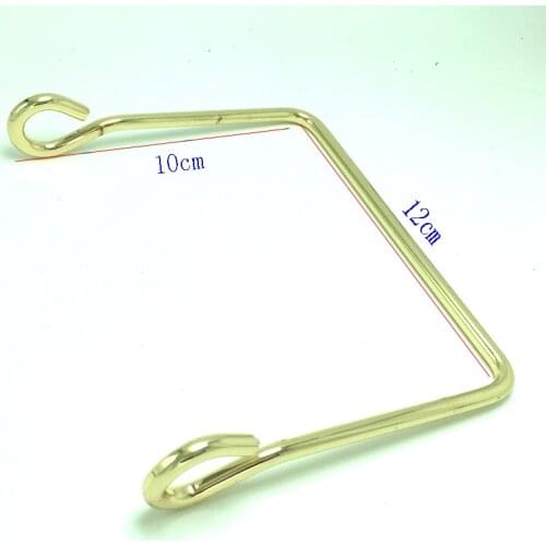 Gold Purse Handle Metal Rectangle Handbag Handle Purse frame