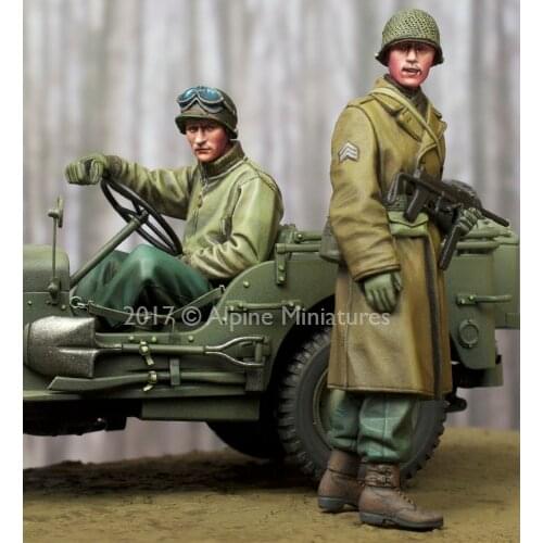 1/35 model kit resin kit US NCO & Driver Set - 2 figs