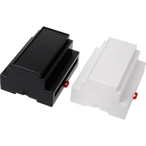 107*87*59mm Black/White Plastic Din Rail Junction Box Electronic Equipment enclosure industrial box