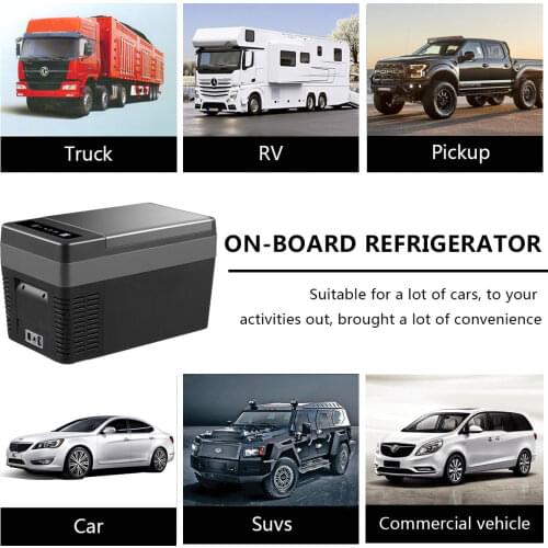 Bluetooth Control 25-Liter Car Refrigerator ABS Painting Shell Mini Fridge Cooler for Car Truck Home