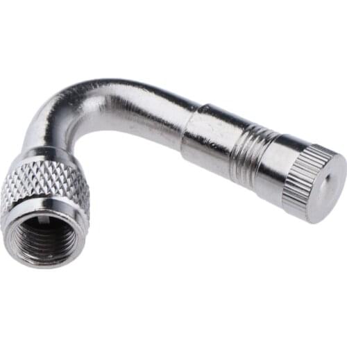 4 pack Silver 45°Copper Tyre Valve Extender Stem For Car Vehicle Bike Motorcycle