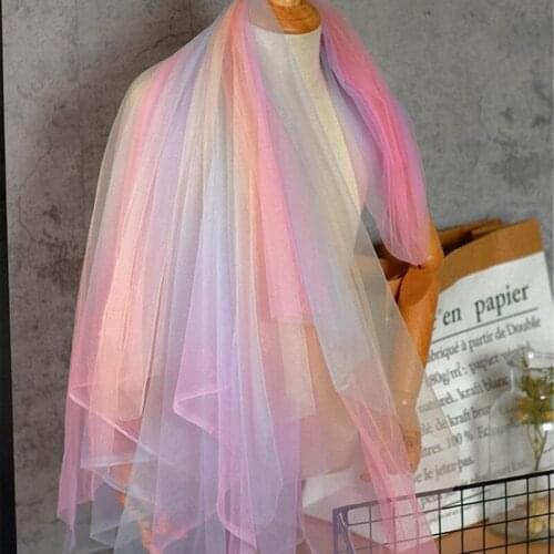 5 Yards Soft Ombre Tulle Net lace Fabric Colorful Tulle For DIY Sewing crafts Lyrical Dance Evening Dress Birthday Party Dress