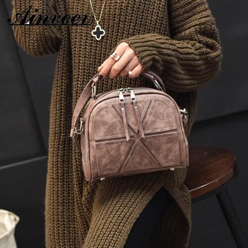 Ainvoev Women Famous Brand Vintage Women Crossbody Bags Small square bag trend single shoulder Bag