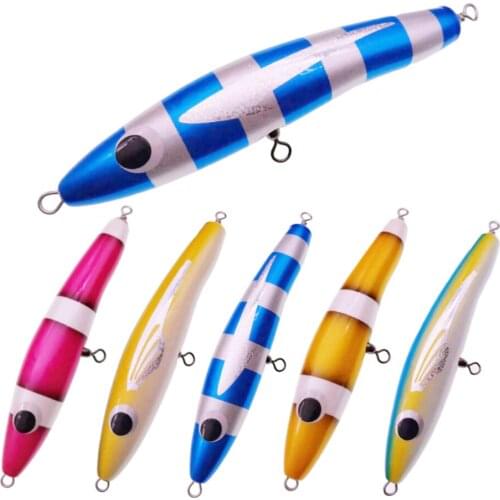 SWOLFY Big Fishing Lures Tuna Trolling Lure Pencil Boat Artificial Fishing Bait Swimbait Minnow Wobbler Lures Tools 18cm/70g